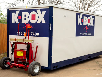 kbox mobile storage container and storage pod in Tulsa